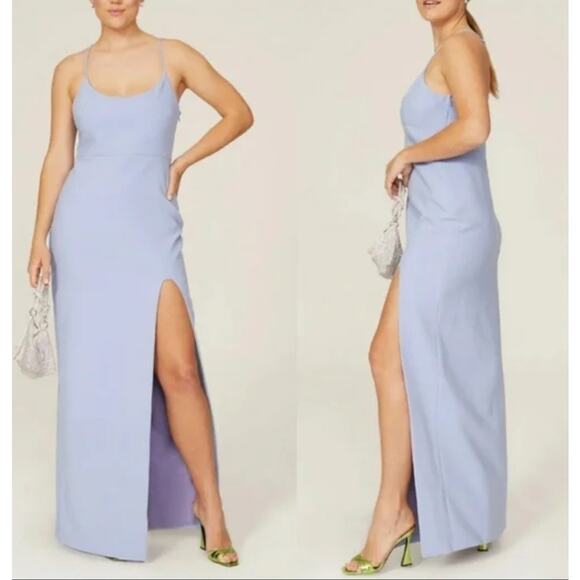 Likely Lavender Sammy Gown Crepe Evening Dress Size 14 - Picture 1 of 6